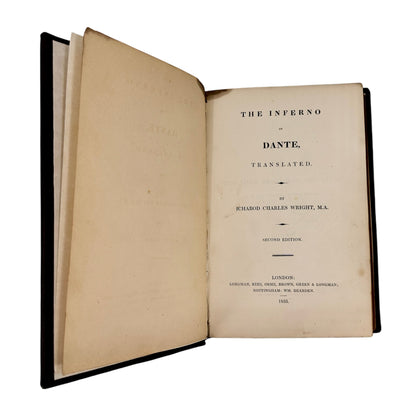 1833 - Dante Alighieri, Divine Comedy Inferno Purgatory Paradise, Ichabod Wright