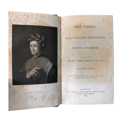 1866 - La Vision ou l'Enfer, le Purgatoire et le Paradis de Dante Aligheri