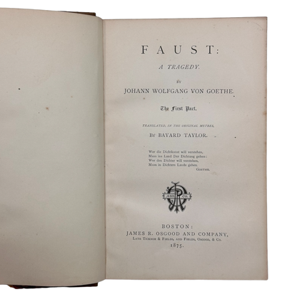 Faust - 2 Volume Set