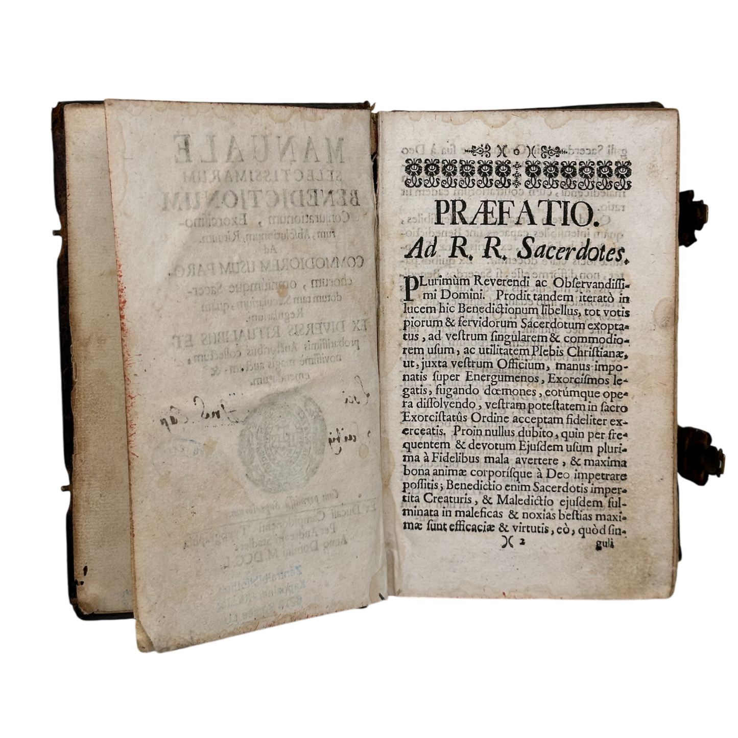 1750 - MANUEL D'EXORCISME Rituale Romanum