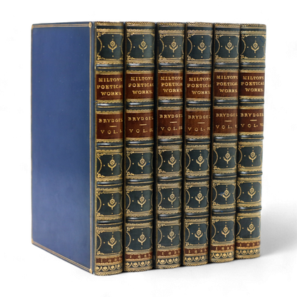 1835 Œuvres poétiques de John Milton 6 volumes 