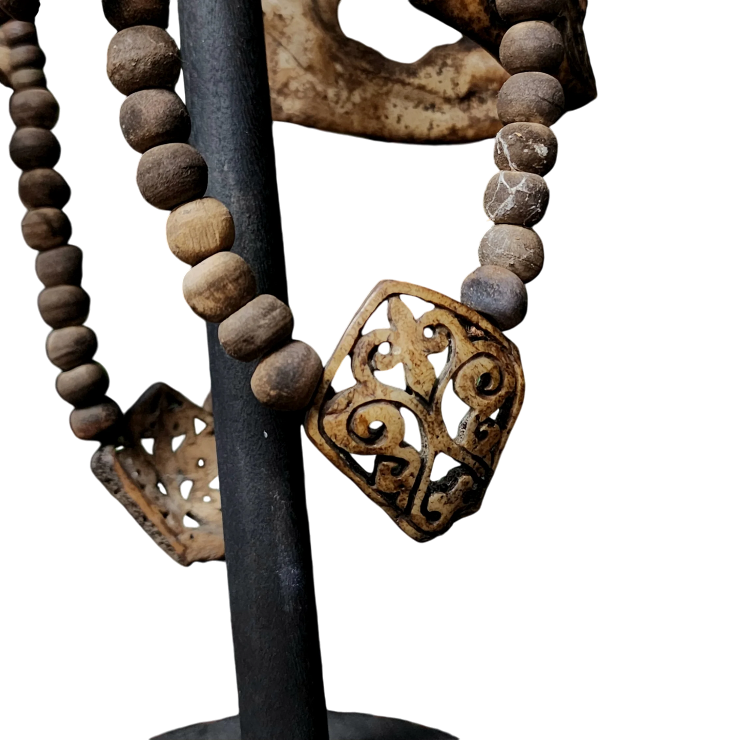 Real Human Skull Tibetan Necromancer Mask