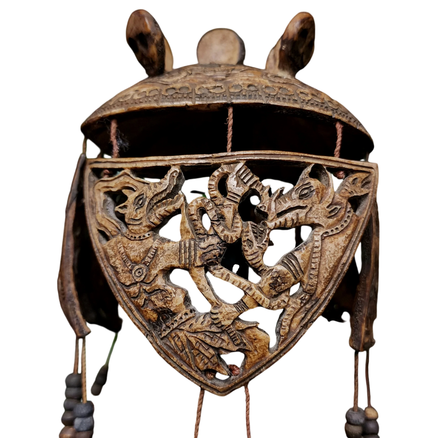 Real Human Skull Tibetan Necromancer Mask